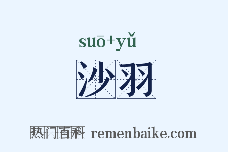 沙羽是什么意思的图片